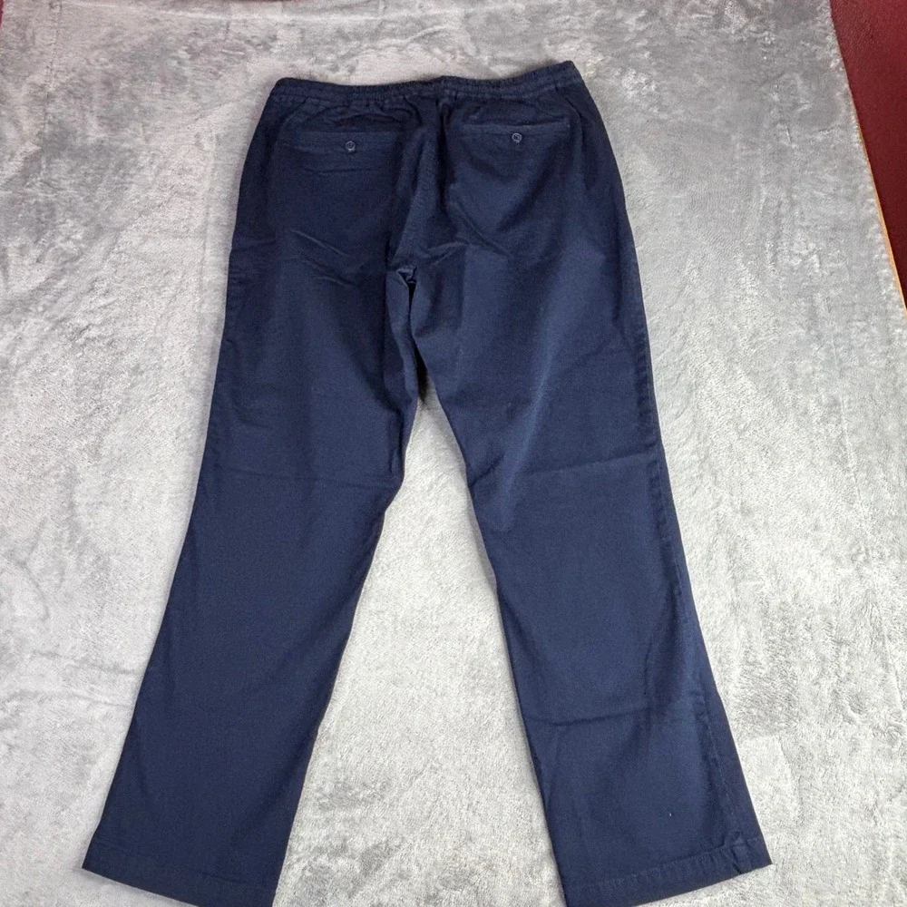 J.Crew Dock Pant Mens Large Navy Blue New NWT Cotton Blend Stretch AV223